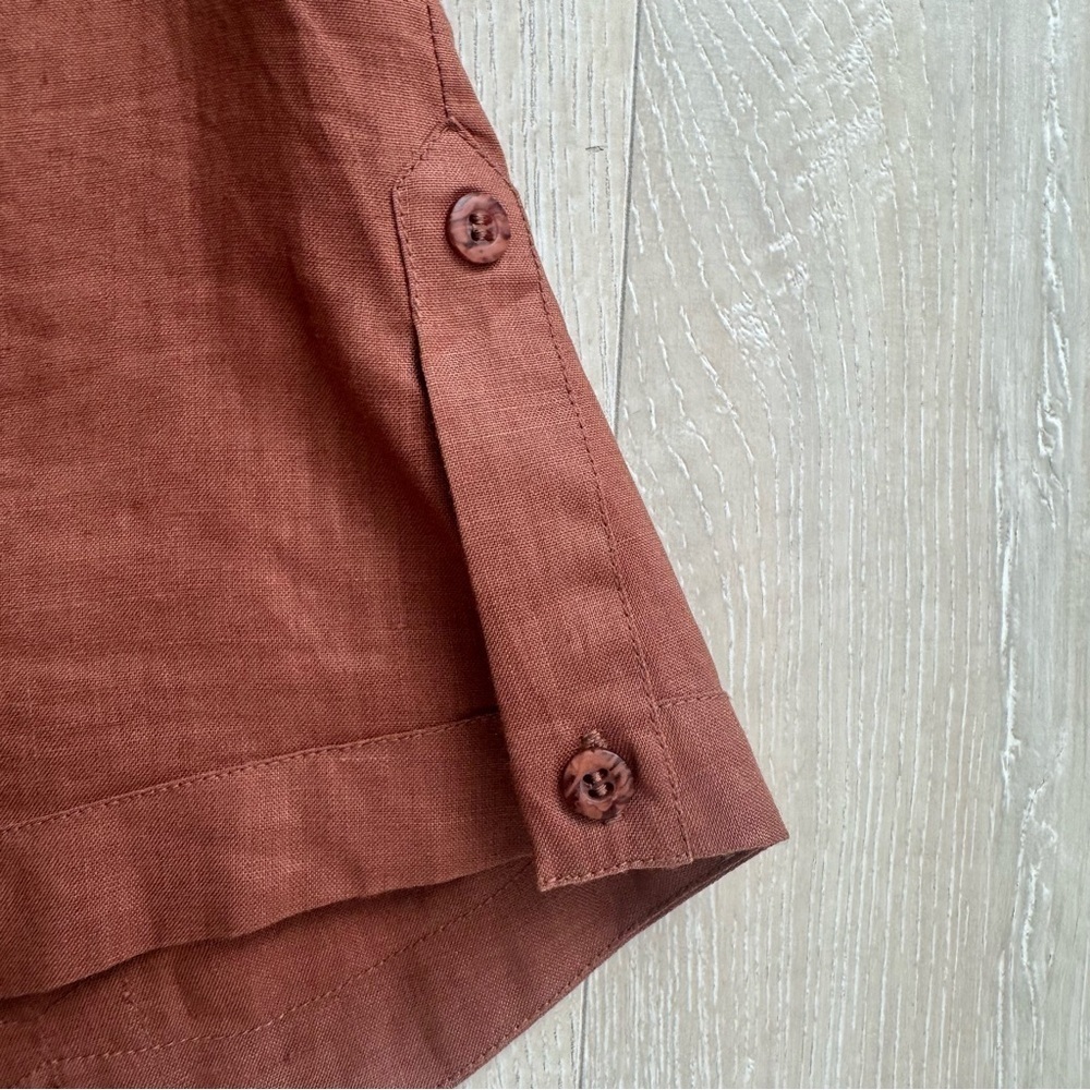 Rust Off-Shoulder Blouse - Picture 6 of 8